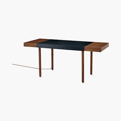 Leatherwrap Sit-to-Stand Desk, 2 Drawer Leatherwrap Sit-to-Stand Desk, 2 Drawer