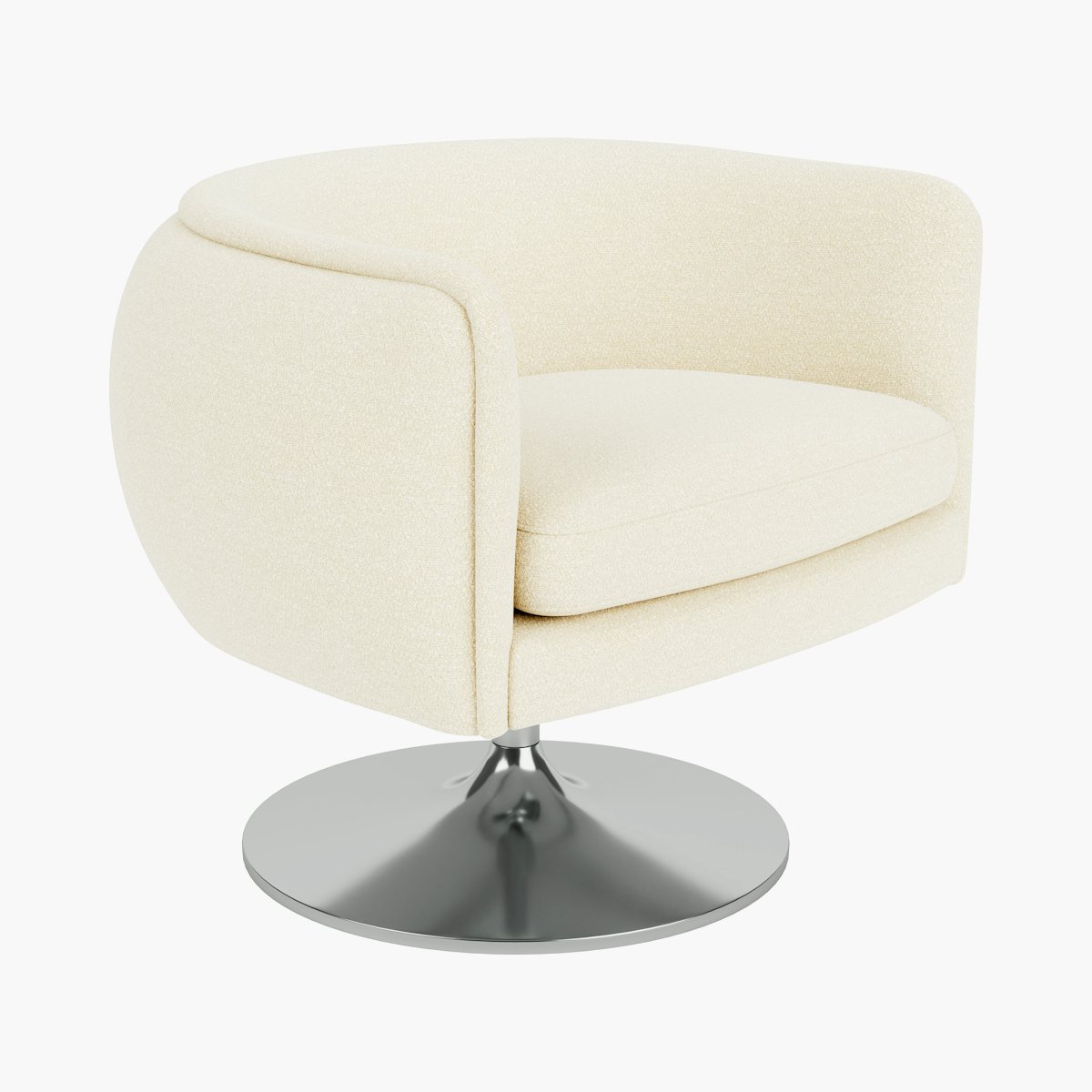D'Urso Swivel Lounge Chair
